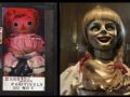A verdadeira boneca Annabelle, hoje no  museu dos Warren, onde ficam os artefatos recolhidos pelo casal durante a carreira de demonologistas.
