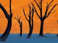 Esta fotografia foi tirada na Nambia e mostra uma duna tingida de laranja. O fotgrafo  Frans Lanting e explica: ela foi tirada de madrugada, quando a luz quente do sol da manh estava iluminando uma enorme duna de areia vermelha pontilhada com gramneas brancas, enquanto o piso branco ainda estava na sombra. Parece azul porque reflete a cor do cu acima . o momento perfeito veio quando o sol atingiu todo o caminho at ao fundo da duna de areia.

*A seleo  do site My Modern Met