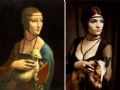 Lady with an ermine de Leonardo da Vinci, por Wanda Martin
