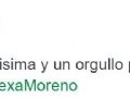 Para mim  Belssima e um orgulho para Mxico #AlexaMoreno