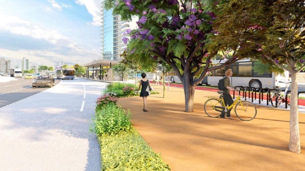 Anteprojeto do BRT prevê Parque Linear de 6 km no CPA com ciclovia e praças para lazer e esporte