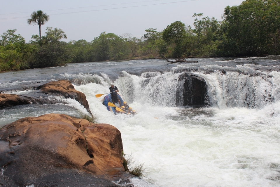 Rafting realizado no Parque Estadual Cachoeira da Fumaa