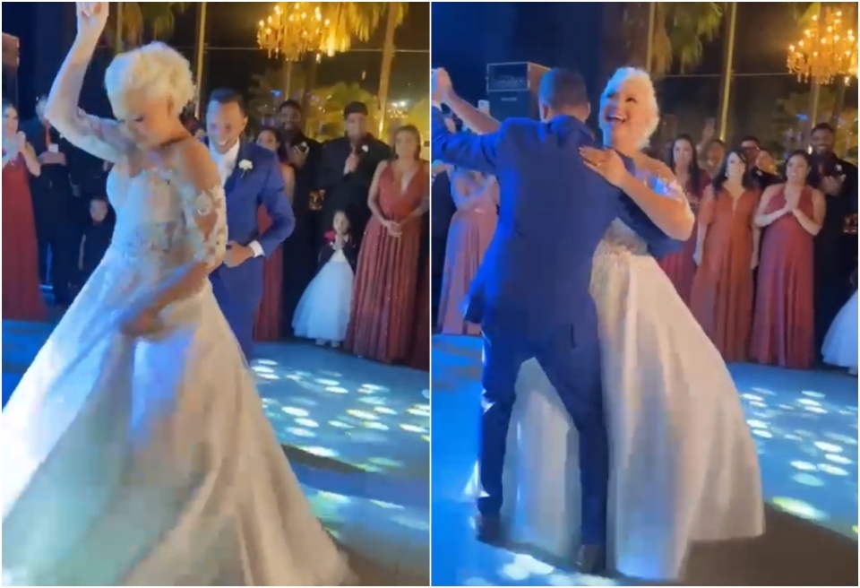 Cuiabanos danam valsa especial ao som de lambado na festa de casamento: 'nossa cultura'