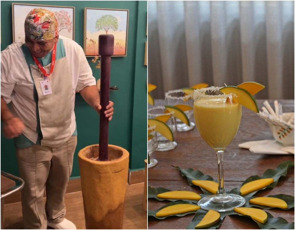 Chef pantaneiro revisita memria de infncia e cria Maria Isabel com manga; fruta tambm virou drink