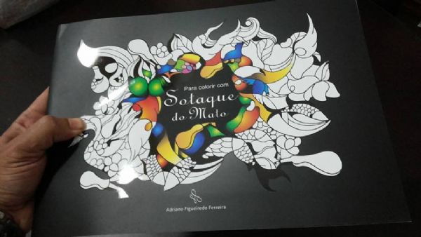Artista plástico cuiabano lança 'livro para colorir' nesta quarta-feira