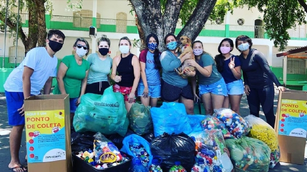 Empresária de Cuiabá cria projeto que reverte valor de reciclagem de tampinhas em castração de animais de rua