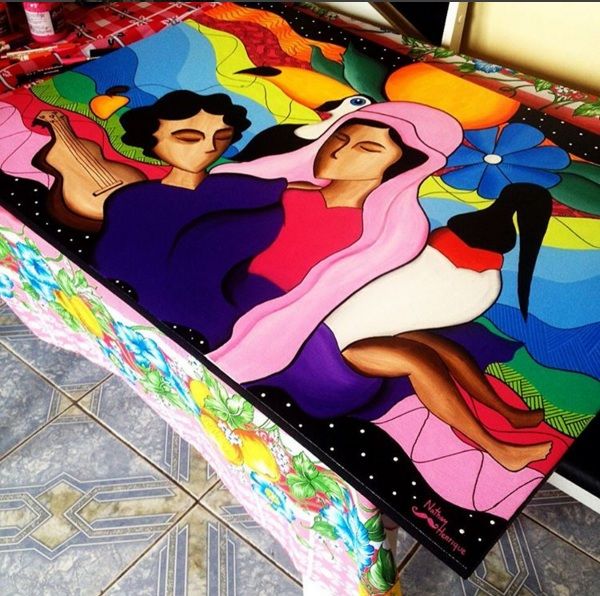 Jovem artista homenageia as mulheres da terra com exposio em comemorao ao aniversrio de Cuiab