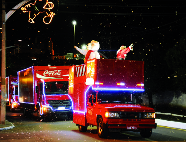 Confira as datas e roteiros da Caravana de Natal Coca-Cola em Cuiab e Vrzea Grande