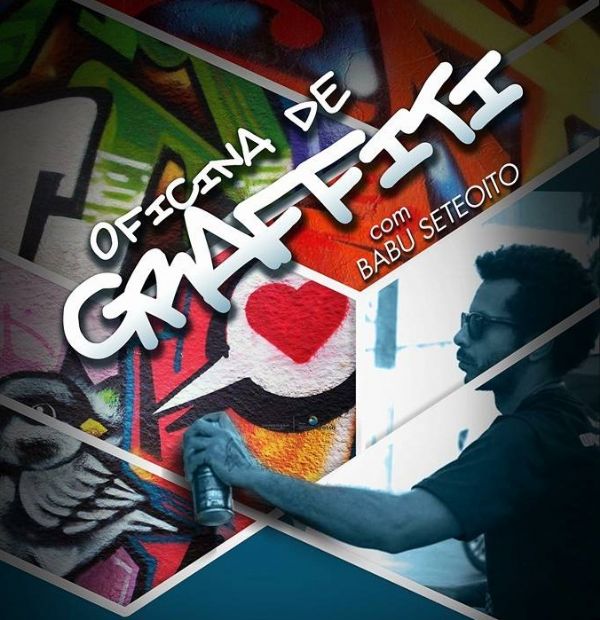Inscries abertas para oficina de graffiti com Babu Seteoito; Participe!