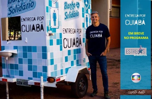 Projeto 'Banho Solidrio' de Cuiab  apresentado no programa Estrelas como exemplo de solidariedade