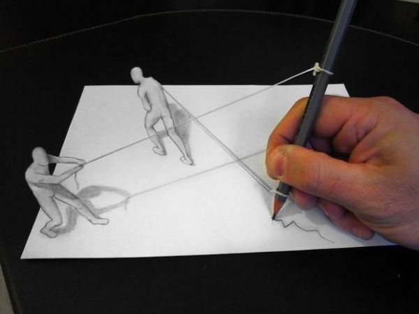 Artista plstico cria obras em 3D que 