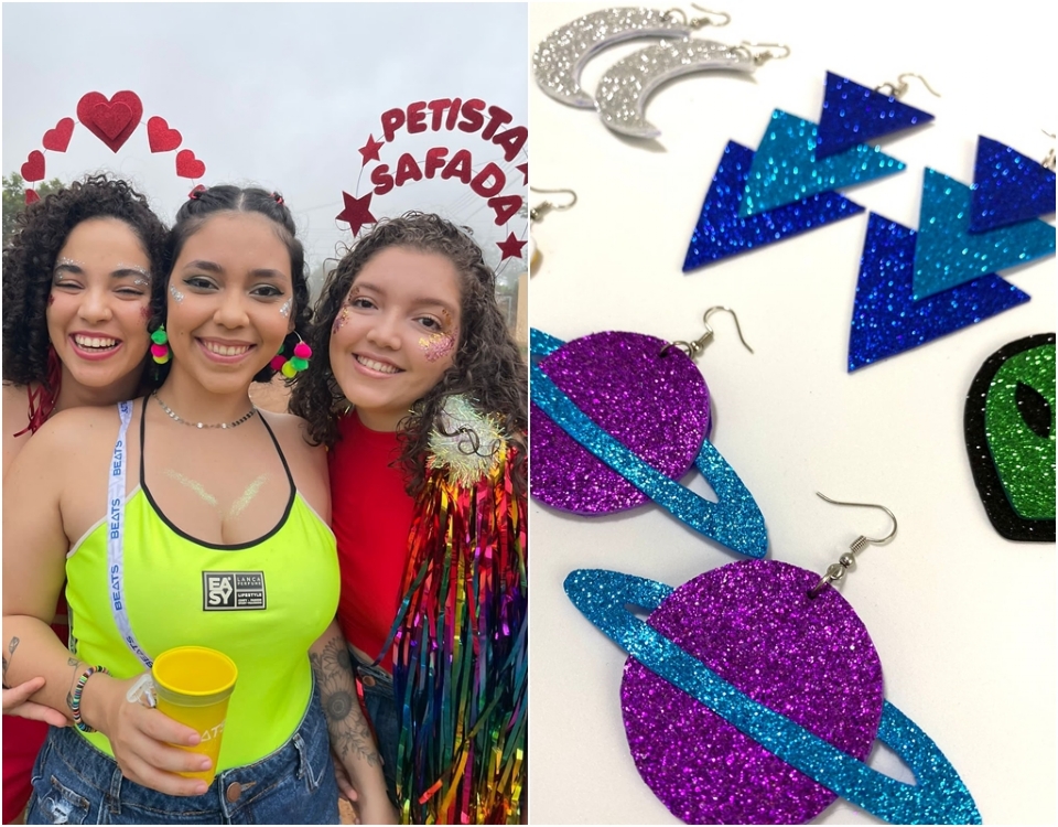 Psiclogas apaixonadas pelo carnaval criam loja virtual de acessrios artesanais em Cuiab