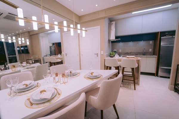 Grupo São Benedito lança novo apartamento decorado com ambiente integrado
