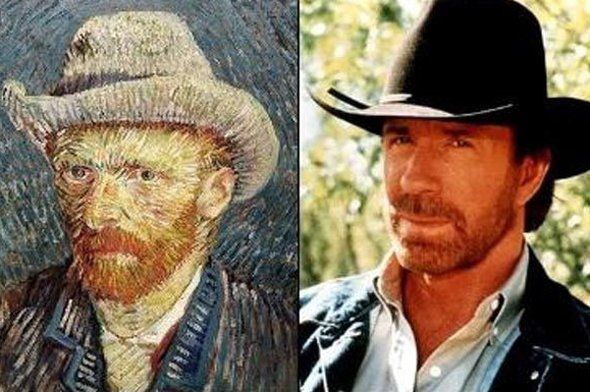 Vincent Van Gogh e Chuck Norris separados por mais de um sculo