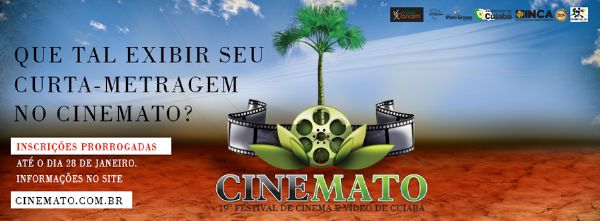 Festival de Cinema e Vdeo de Cuiab prorroga inscries para curta-metragem; Confira 