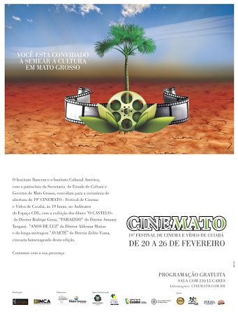 Abertura oficial do Cinemato acontece no dia 20 com destaque para o diretor homenageado Zelio Viana