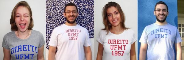Estudante de direito da UFMT cria novo estilo para camisetas do curso e faz sucesso
