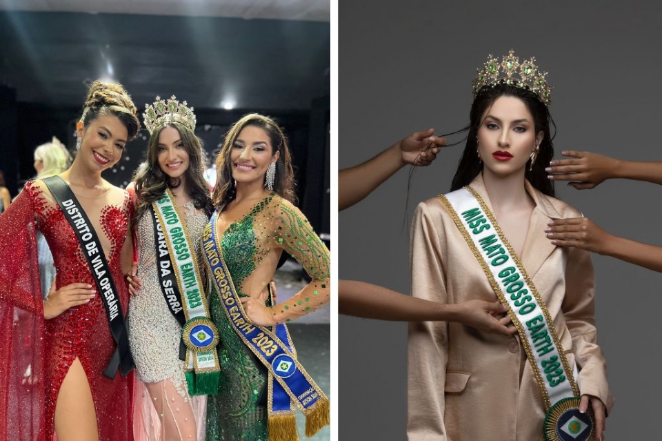Jovem de Tangar da Serra vence etapa regional do Miss Earth 2023 e disputa ttulo nacional