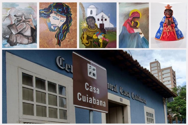 Exposição com temática cristã une artistas de Cuiabá na Casa Cuiabana