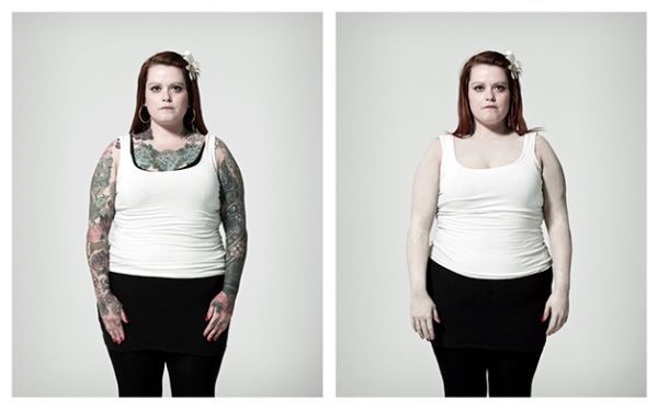 Projeto fotogrfico mostra a diferena que a tatuagem faz nas pessoas