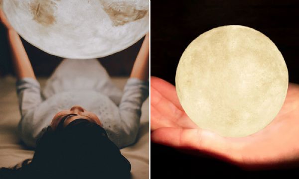 Designers criam luminria incrvel em formato de lua cheia