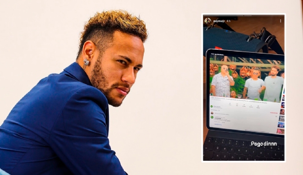 Neymar publica nas redes sociais vídeo ouvindo música de cantor mato-grossense