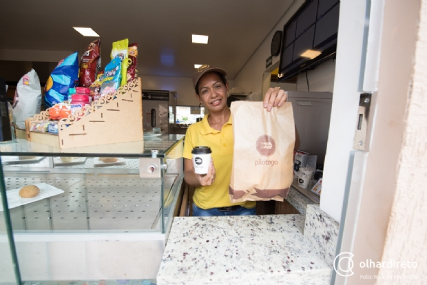 Nova padaria e convenincia em Cuiab oferece venda de produtos em drive thru