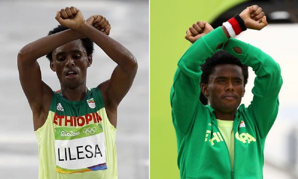 Se voltar  Etipia, talvez eles me matem, diz maratonista etope que protestou nas olimpadas do Rio
