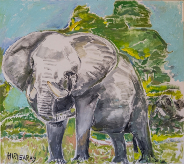 Leilo em prol do Santurio de Elefantes tem obras de Hirigaray a Sophie Reitermann