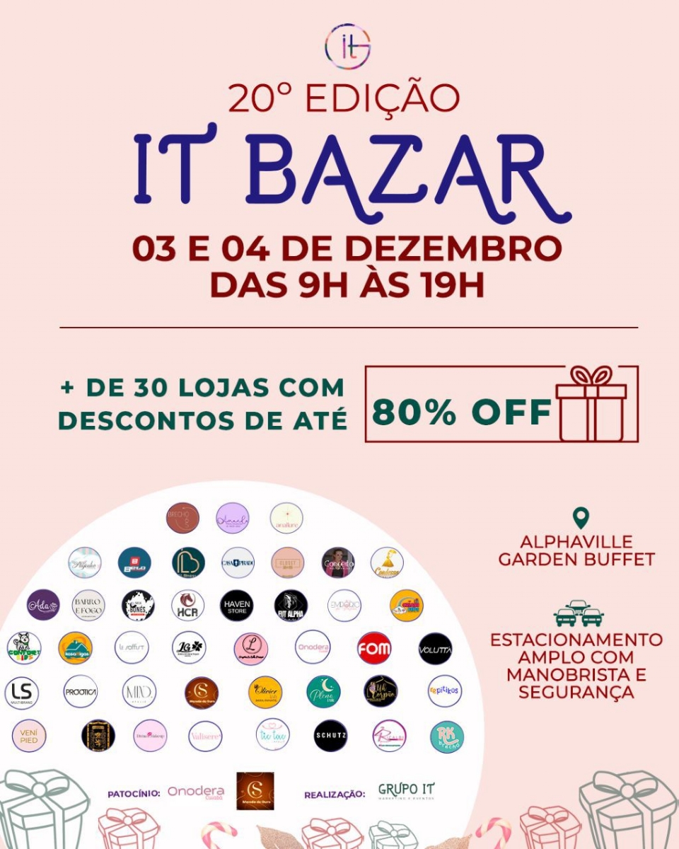 Maior bazar de Mato Grosso chega em sua 20 edio, reunindo mais de 35 lojas e descontos de at 80%