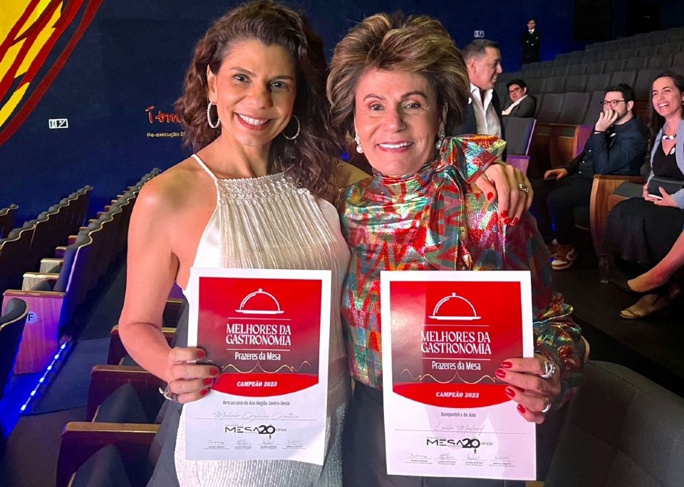 Mahalo ganha prmio de restaurante do ano no Centro-Oeste e Leila Malouf  a 'Melhor Banqueteira do Brasil'