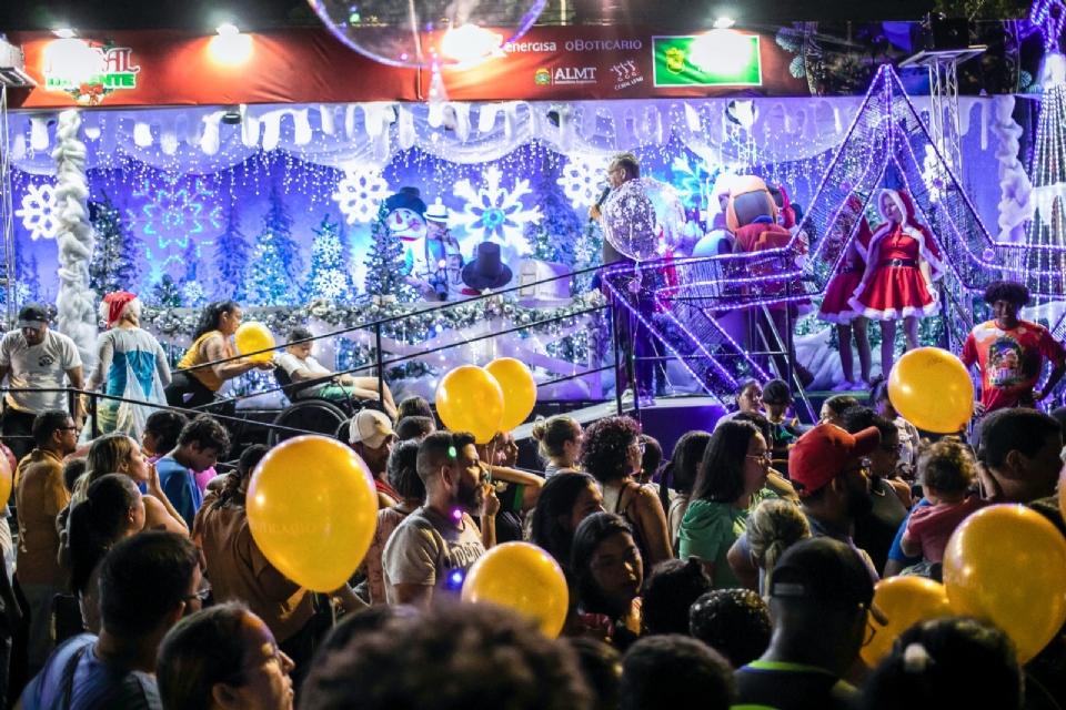 'Natal da Gente'  encerrado no Parque Tia Nair aps caravana passar por 13 bairros de Cuiab