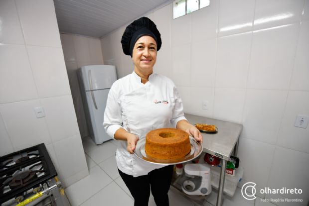 Clia Alves em sua cozinha especial