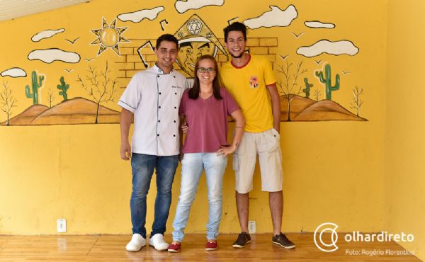 Rafael Bezerra, chef de cozinha; Anderson de Souza e Patrcia Bezerra