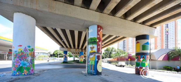Viaduto do Despraiado é o primeiro a receber revitalização do projeto 'Cidade Viva'