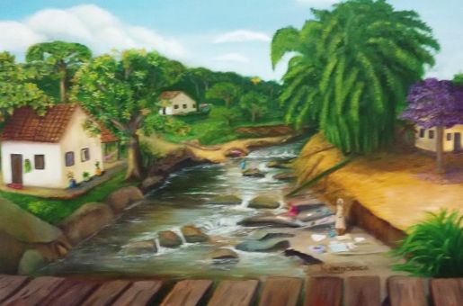 Artista de Rondonpolis faz exposio de telas sobre preservao do meio ambiente