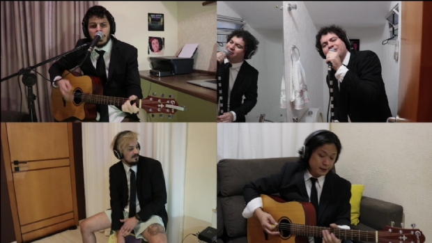 Banda imitveis lana videoclipe gravado em casa com guitarrista do Pedra Letcia