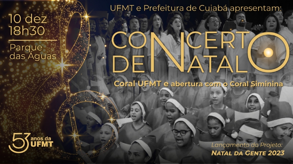 Coral UFMT ilumina o Natal com espetculo musical no Parque das guas