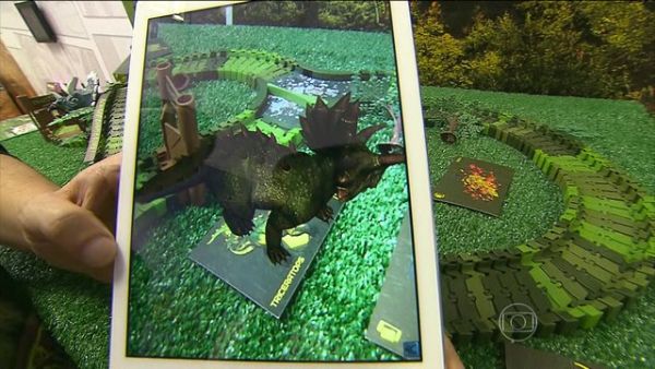 Dinossauros virtuais podem ganhar vida com a realidade aumentada