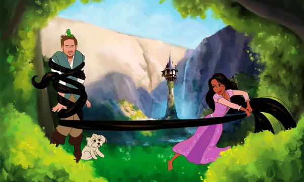 Jovem surpreende namorada ao transform-la em princesas da Disney em ilustraes divertidas