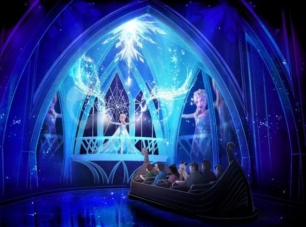 Desenho mostra como deve ser a atrao dedicada a Frozen no Epcot, na Disney