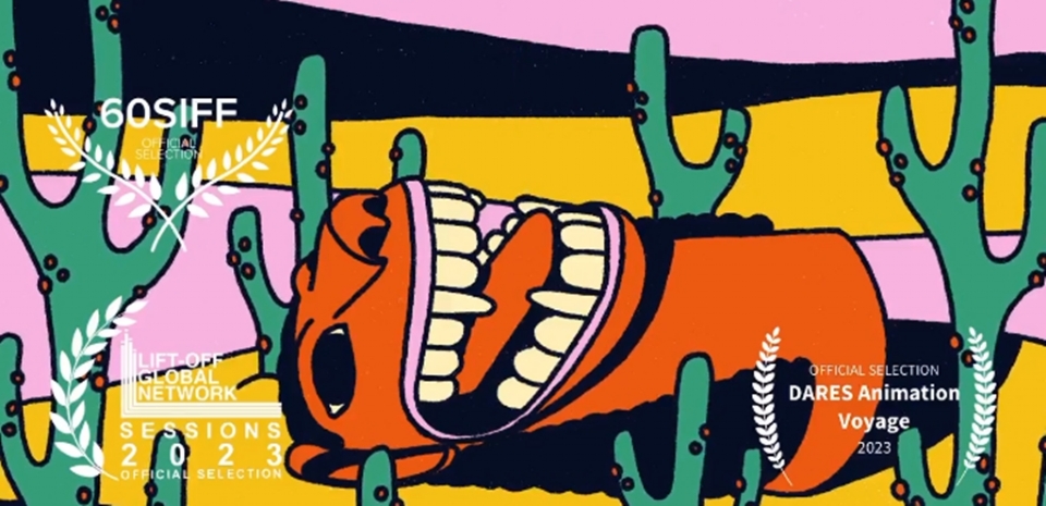 Animao de cuiabano  vencedora de categoria latino-americana da Bienal de Ilustrao no Mxico