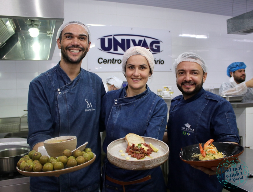 Univag recebe oficinas prticas com chef eleita entre as melhores de SP e chefs regionais