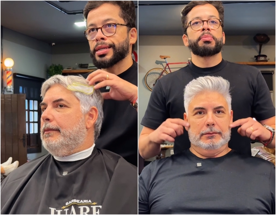 De salo improvisado na sogra  agenda lotada: barbeiro cuiabano cria harmonizao facial com corte e barba