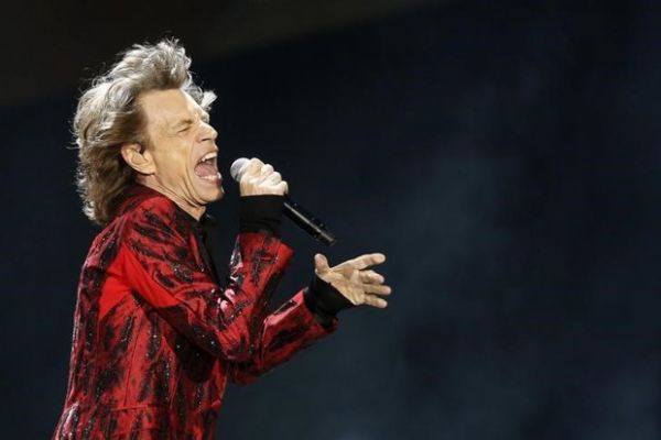 Mick Jagger, vocalista do Rolling Stones, durante show em Madri