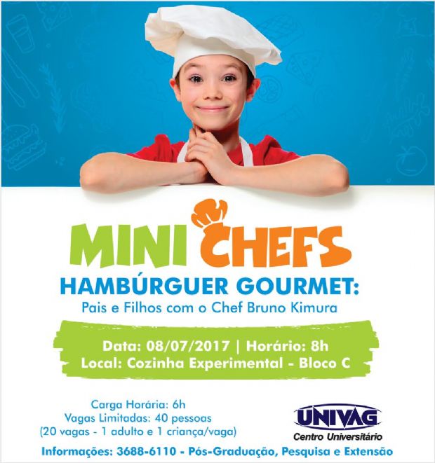 Curso de gastronomia oferece oficina de hambrguer para pais e filhos em Vrzea Grande