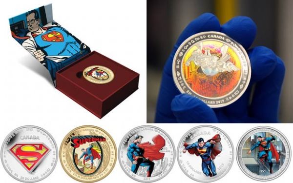 Canad lana moedas de 75 anos do Super-Homem para colecionadores