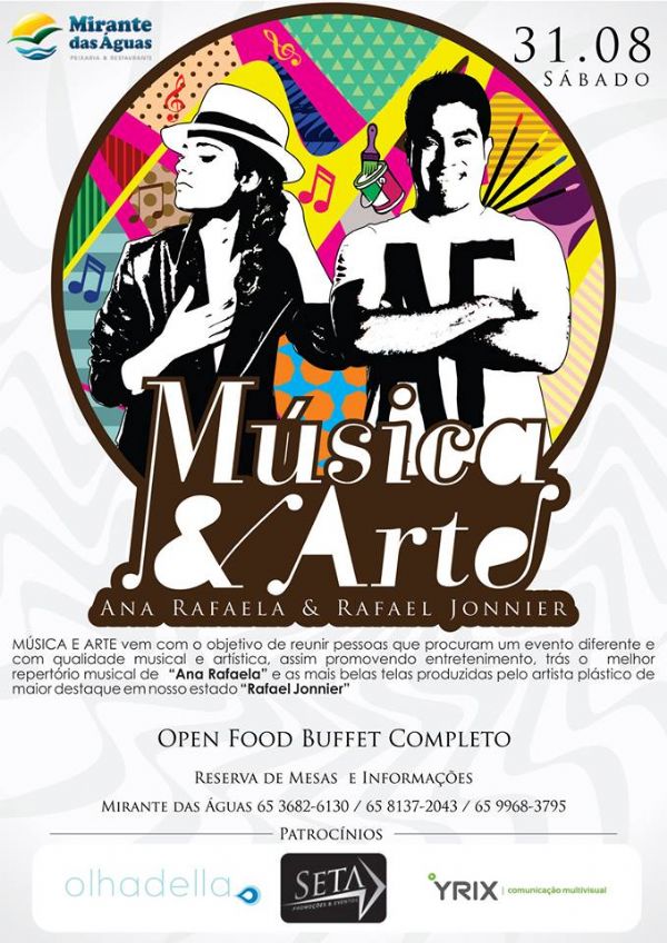 Msica & Arte une gastronomia ao som de Ana Rafaela e s telas de Rafael Jonnier