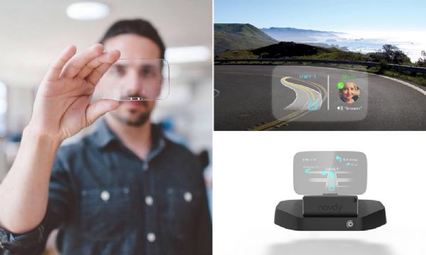 Display inteligente projeta rota do GPS, mensagens de celular e outras infos no vidro do carro