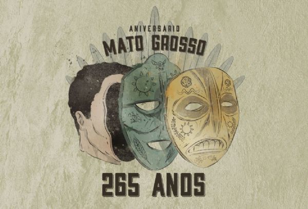 Ilustrao para o aniversrio de 265 anos de Mato Grosso